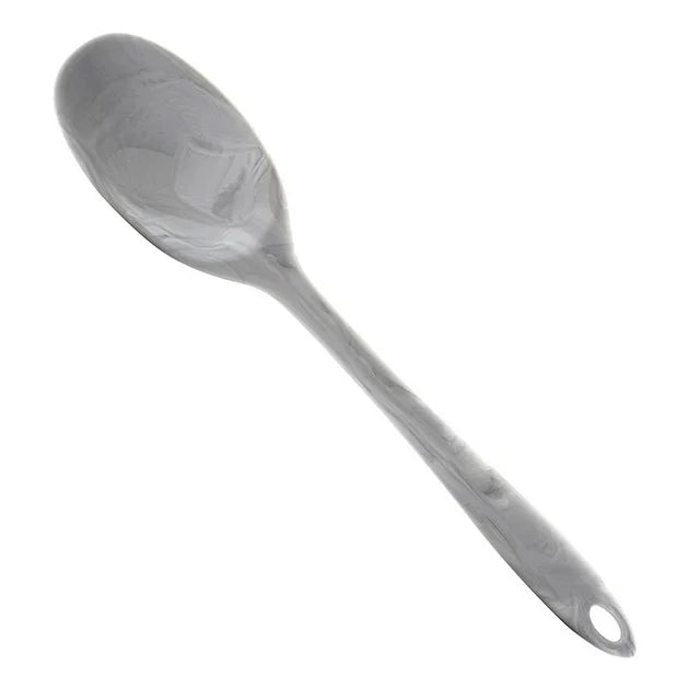 White Marbled Silicone Spoon
