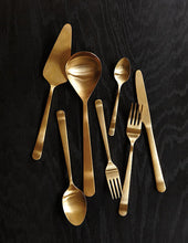 Load image into Gallery viewer, Oslo Matte Gold Stainless Steel 5 Piece Cutlery Set - Service for 1 [Online Only]

