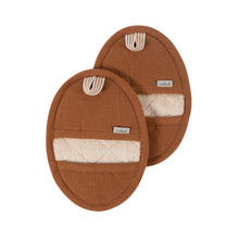 Load image into Gallery viewer, KAF Home Rooted Sustainable Set Of 2 Pot Grabbers-Assorted Colors [Online Only]

