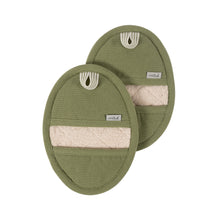 Load image into Gallery viewer, KAF Home Rooted Sustainable Set Of 2 Pot Grabbers-Assorted Colors [Online Only]

