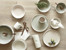 Load image into Gallery viewer, Pinch Grey Stoneware 4 Piece Dinnerware Set, Service For 1 [Online Only]
