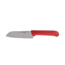 Load image into Gallery viewer, Messermeister Petite Messer Red Kullens Santoku Knife - 5" [Online Only]
