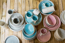 Load image into Gallery viewer, Pinch Pink Stoneware 16 Piece Dinnerware Set, Service For 4 [Online Only]
