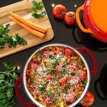 Load image into Gallery viewer, 6 Quart Large Red Enamel Cast-Iron Dutch Oven Kitchen Cookware [Online Only]
