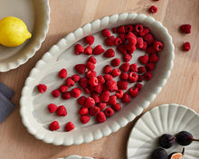 Load image into Gallery viewer, Lafayette Oval Pearl White Stoneware Baker [Online Only]
