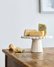 Load image into Gallery viewer, Verona Scalloped White Marble Cake Stand [Online Only]
