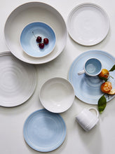 Load image into Gallery viewer, Lines Blue Stoneware Salad Bowl [Online Only]
