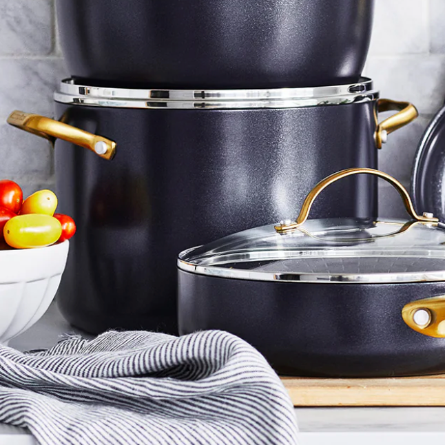 GreenPan Reserve Black 8-Quart Stockpot w/Lid