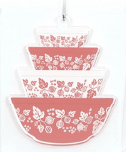 Load image into Gallery viewer, Pyrex-Inspired Ornament Double-Sided Acrylic Retro Christmas
