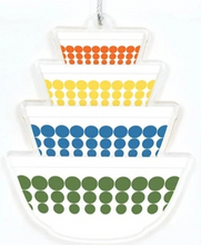Load image into Gallery viewer, Pyrex-Inspired Ornament Double-Sided Acrylic Retro Christmas
