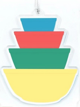 Load image into Gallery viewer, Pyrex-Inspired Ornament Double-Sided Acrylic Retro Christmas
