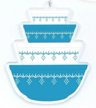 Load image into Gallery viewer, Pyrex-Inspired Ornament Double-Sided Acrylic Retro Christmas
