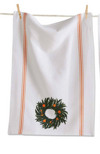 Load image into Gallery viewer, Citrus Tree &amp; Wreath Dishtowel (2 Styles)
