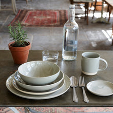 Load image into Gallery viewer, Shell Bisque Grey Porcelain 16 Piece Dinnerware Set, Service For 4 [Online Only]
