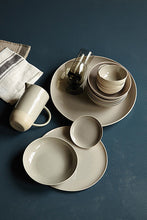 Load image into Gallery viewer, Shell Bisque Grey Porcelain Tidbit Plate, Set of 4 [Online Only]
