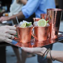 Load image into Gallery viewer, Solid Copper Mule Mug, Copper Handle, 12 oz [Online Only] | Sertodo Copper
