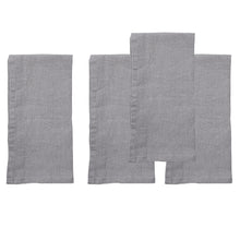 Load image into Gallery viewer, Stone Washed Charcoal Linen Napkin, Set of 4 [Online Only]
