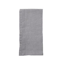 Load image into Gallery viewer, Stone Washed Charcoal Linen Napkin, Set of 4 [Online Only]
