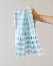 Load image into Gallery viewer, Blue Ruffled Gingham Dish Towel [Online Only]
