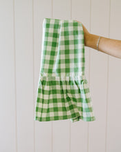 Load image into Gallery viewer, Moss Ruffled Gingham Dish Towel [Online Only]
