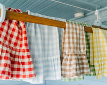 Load image into Gallery viewer, Hazelnut Ruffled Gingham Dish Towel [Online Only]
