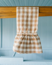 Load image into Gallery viewer, Hazelnut Ruffled Gingham Dish Towel [Online Only]
