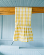 Load image into Gallery viewer, Yellow Gingham Ruffled Dish Towel [Online Only]

