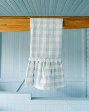Load image into Gallery viewer, Blue Ruffled Gingham Dish Towel [Online Only]
