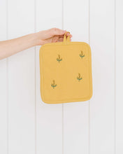 Load image into Gallery viewer, Yellow Embroidered Pot Holder [Online Only]
