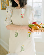 Load image into Gallery viewer, Botanical Embroidered Apron [Online Only]
