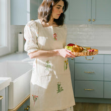 Load image into Gallery viewer, Botanical Embroidered Apron [Online Only]
