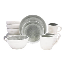 Load image into Gallery viewer, Pinch Grey Stoneware 16 Piece Dinnerware Set, Service For 4 [Online Only]
