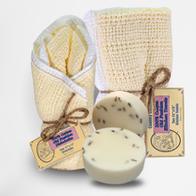 Load image into Gallery viewer, Carolina Cottons Starter Kit 100% Cotton Dishcloth 11" x 11" (4), Kitchen Towel 24" x 15" (2), Dish Soaps (1 Each Scent) [Online Only]
