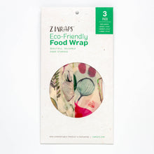 Load image into Gallery viewer, Z Wraps 3-Pack Reusable Food Wraps [Online Only]
