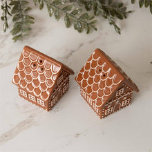 Load image into Gallery viewer, Gingerbread House Salt And Pepper Shaker Set of 2
