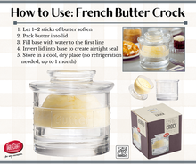 Load image into Gallery viewer, Glass French Butter Crock
