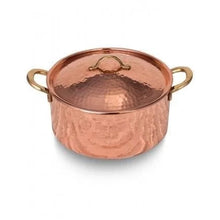 Load image into Gallery viewer, Handmade Hammered Copper Pot
