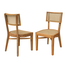 Load image into Gallery viewer, Netro Acacia Wood Dining Chair with Light Brown Wicker [Online Only]
