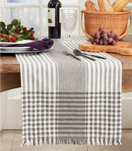 Load image into Gallery viewer, Stripe &amp; Check Table Runner
