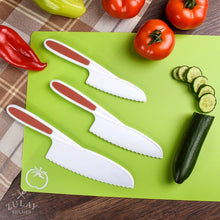 Load image into Gallery viewer, 3-Piece Safety Knife Set For Kids
