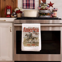 Load image into Gallery viewer, Heritage Cowboy Americana Art Towel
