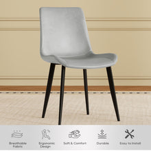 Load image into Gallery viewer, Modern Dining Chair With Carbon Steel Legs [Online Only]
