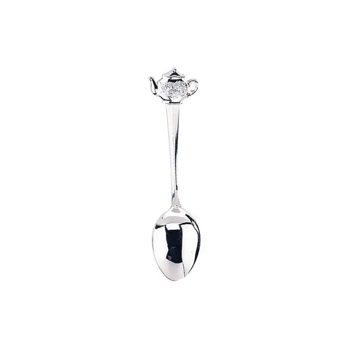 Fino Demi Spoon with Teapot Design (Silver or Gold Plated)