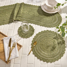 Load image into Gallery viewer, Addison Crochet Placemat - Matcha Green
