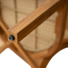 Load image into Gallery viewer, Netro Acacia Wood Dining Chair with Light Brown Wicker [Online Only]
