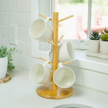 Load image into Gallery viewer, Bamboo Coffee Cup Tree Holder [Online Only]
