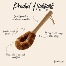 Load image into Gallery viewer, Bamboo Drinkware Bottle Cleaning Brush | Rounded [Online Only]
