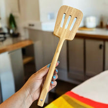 Load image into Gallery viewer, Bamboo Slotted Spatula [Online Only]

