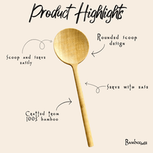 Load image into Gallery viewer, Bamboo Long Handle Round Spoon [Online Only]
