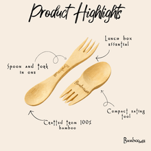 Load image into Gallery viewer, Bamboo Spork Utensil [Online Only]
